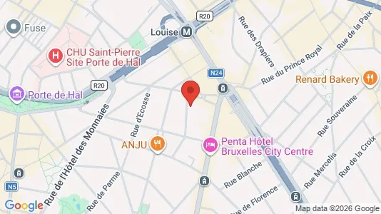 Apartments for rent i Brussels Sint-Gillis - kort over placeringen