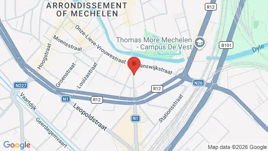 Apartments for rent i Mechelen - kort over placeringen