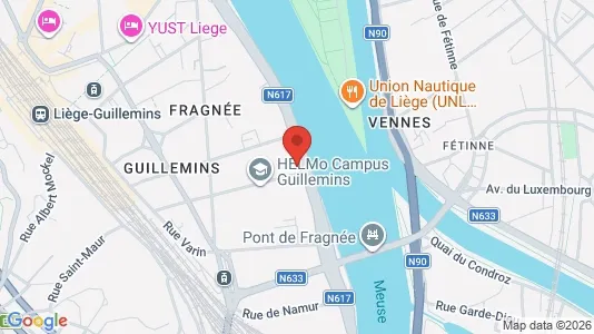 Apartments for rent i Luik - kort over placeringen