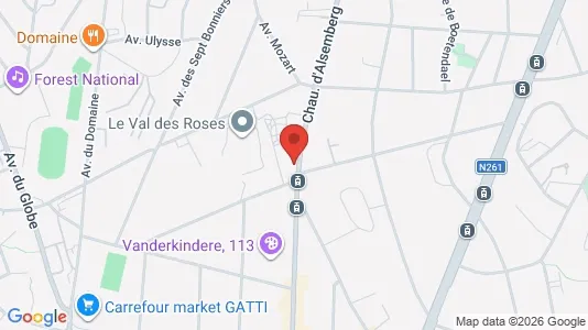 Apartments for rent i Brussels Ukkel - kort over placeringen