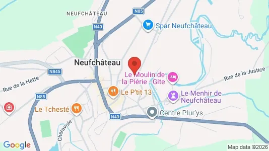Apartments for rent i Neufchâteau - kort over placeringen