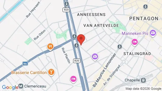 Apartments for rent i Stad Brussel - kort over placeringen