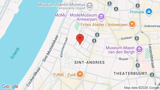 Apartments for rent i Stad Antwerp - kort over placeringen