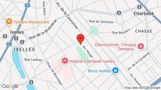 Apartments for rent i Brussels Elsene - kort over placeringen