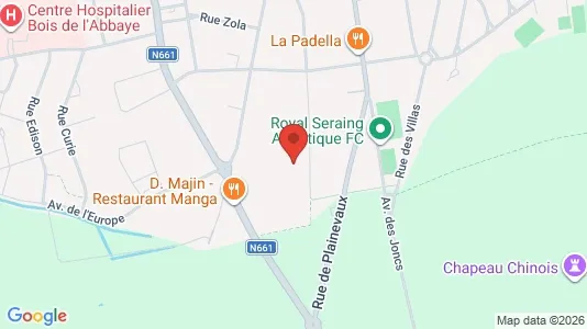 Apartments for rent i Seraing - kort over placeringen