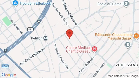 Apartments for rent i Brussels Sint-Pieters-Woluwe - kort over placeringen