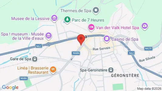 Apartments for rent i Spa - kort over placeringen
