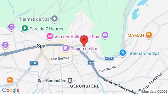 Apartments for rent i Spa - kort over placeringen