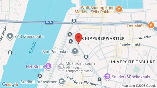 Apartments for rent i Stad Antwerp - kort over placeringen