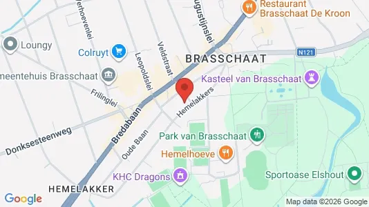 Apartments for rent i Brasschaat - kort over placeringen