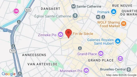 Apartments for rent i Stad Brussel - kort over placeringen