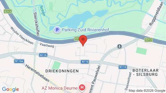 Apartments for rent i Antwerp Deurne - kort over placeringen