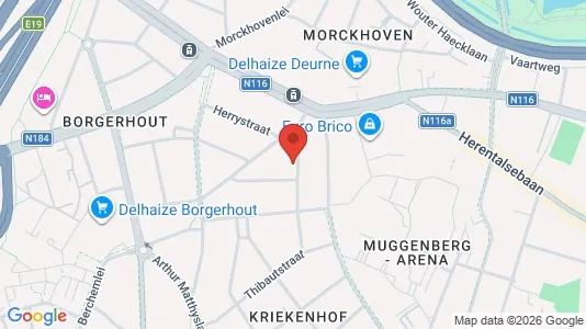 Apartments for rent i Antwerp Deurne - kort over placeringen