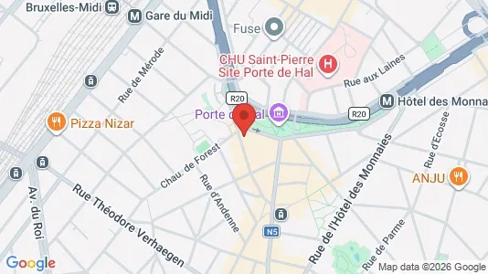 Apartments for rent i Brussels Sint-Gillis - kort over placeringen