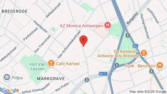 Apartments for rent i Stad Antwerp - kort over placeringen