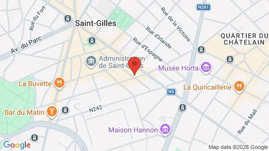 Apartments for rent i Brussels Sint-Gillis - kort over placeringen