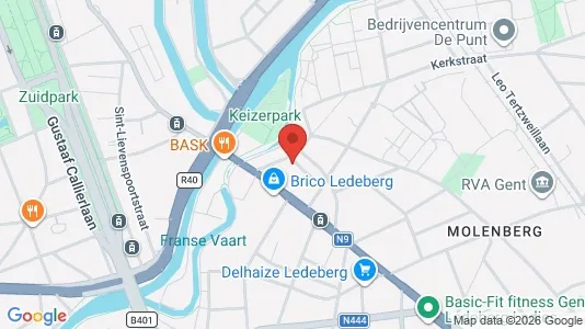 Apartments for rent i Gent Ledeberg - kort over placeringen