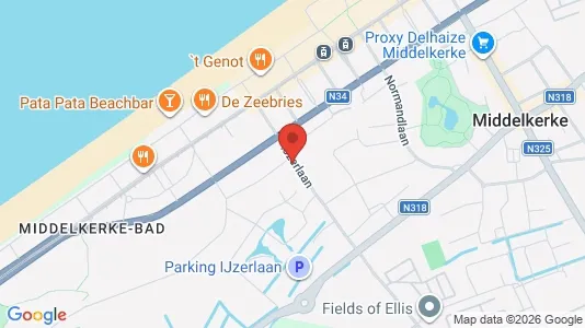 Apartments for rent i Middelkerke - kort over placeringen