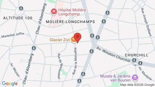 Apartments for rent i Brussels Ukkel - kort over placeringen