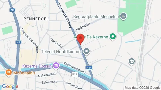 Apartments for rent i Mechelen - kort over placeringen