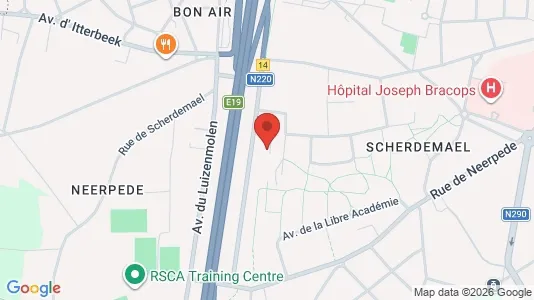 Apartments for rent i Brussels Anderlecht - kort over placeringen