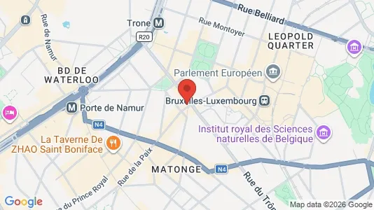Apartments for rent i Brussels Elsene - kort over placeringen