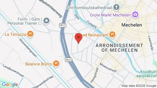 Apartments for rent i Mechelen - kort over placeringen