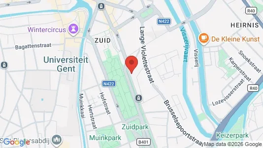 Apartments for rent i Stad Gent - kort over placeringen