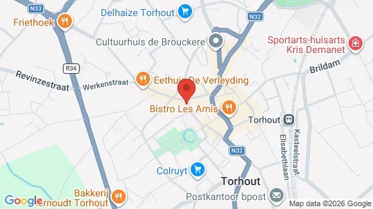 Apartments for rent i Torhout - kort over placeringen