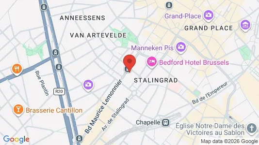 Apartments for rent i Stad Brussel - kort over placeringen