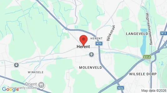 Apartments for rent i Herent - kort over placeringen