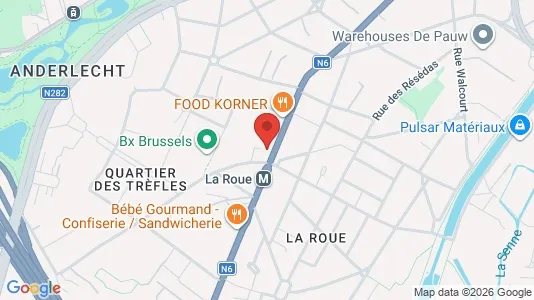 Apartments for rent i Brussels Anderlecht - kort over placeringen