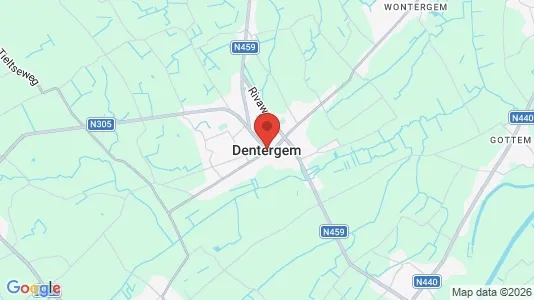 Houses for rent i Dentergem - kort over placeringen