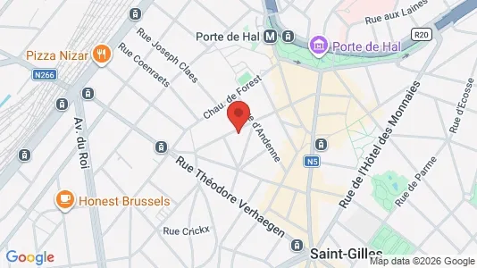 Apartments for rent i Brussels Sint-Gillis - kort over placeringen