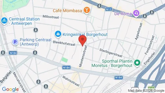 Apartments for rent i Antwerp Borgerhout - kort over placeringen