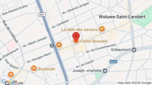 Apartments for rent i Brussels Sint-Lambrechts-Woluwe - kort over placeringen