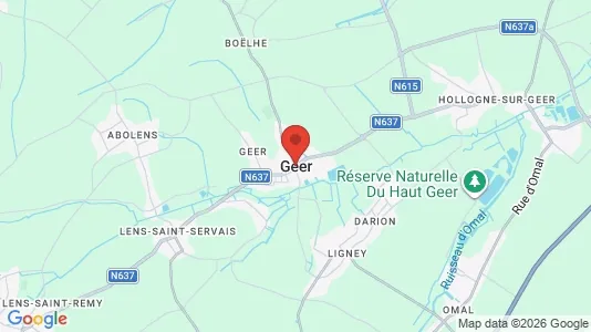 Apartments for rent i Geer - kort over placeringen