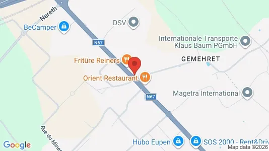 Apartments for rent i Eupen - kort over placeringen
