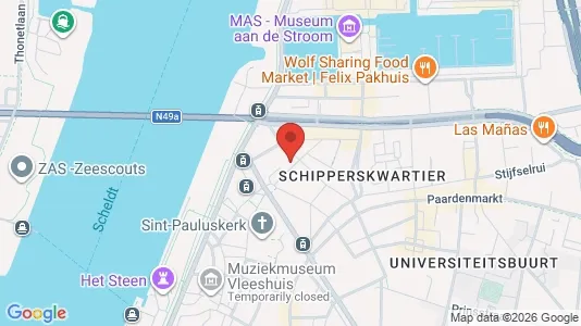 Apartments for rent i Stad Antwerp - kort over placeringen