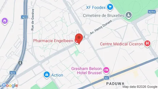 Apartments for rent i Brussels Evere - kort over placeringen