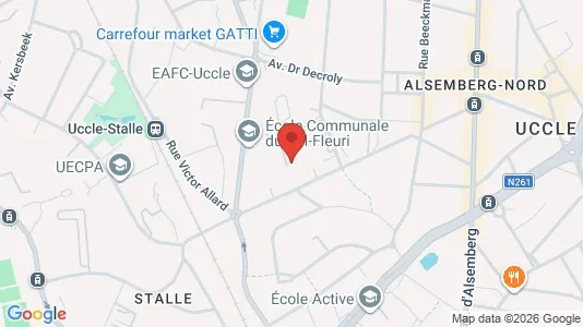 Apartments for rent i Brussels Ukkel - kort over placeringen