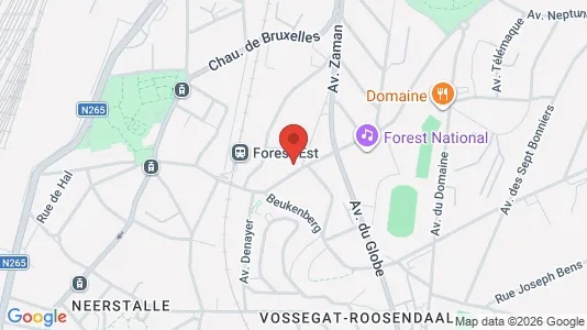 Apartments for rent i Brussels Vorst - kort over placeringen