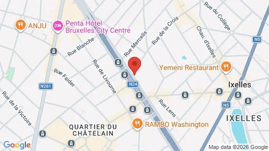 Apartments for rent i Brussels Elsene - kort over placeringen
