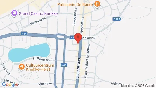 Apartments for rent i Knokke-Heist - kort over placeringen