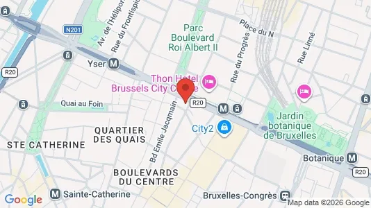 Apartments for rent i Stad Brussel - kort over placeringen