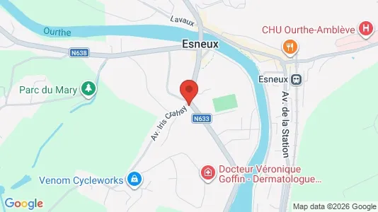 Apartments for rent i Esneux - kort over placeringen