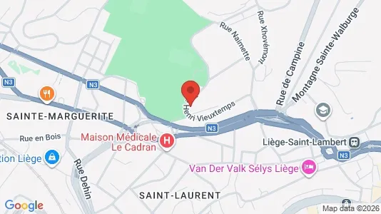 Apartments for rent i Luik - kort over placeringen