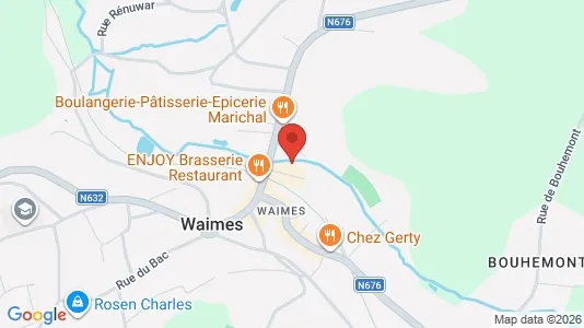 Apartments for rent i Weismes - kort over placeringen