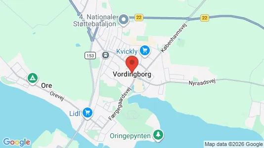 Houses for rent i Vordingborg - kort over placeringen
