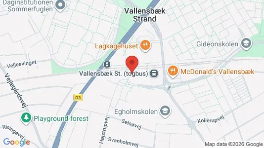 Apartments for rent i Vallensbæk Strand - kort over placeringen
